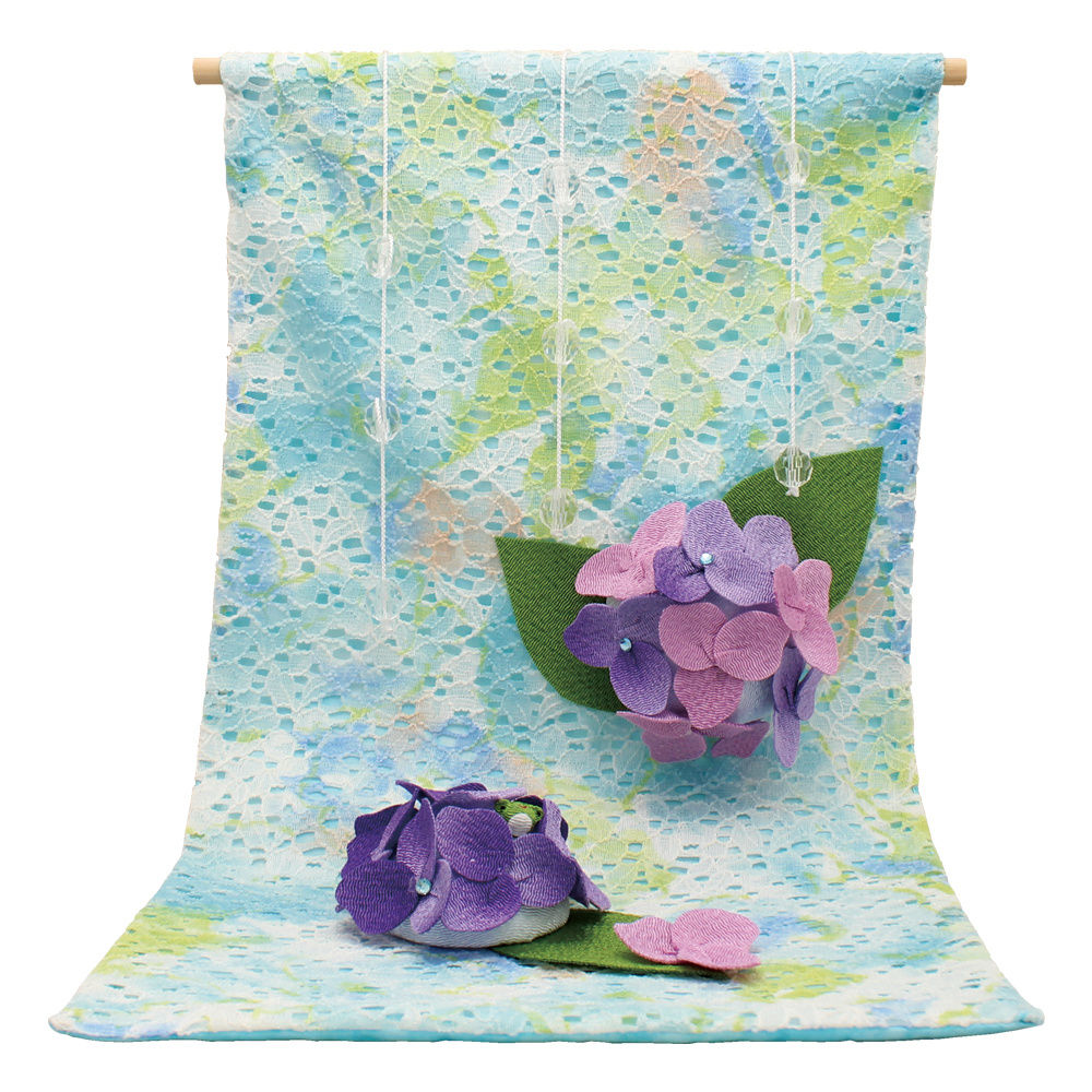 貨物輸送無料 沖縄 離島を抜く レース敷仕切り仕合わせ 紫陽花手作りちりめん細工サマーの風物詩 の連盟雑貨 Hotjobsafrica Org