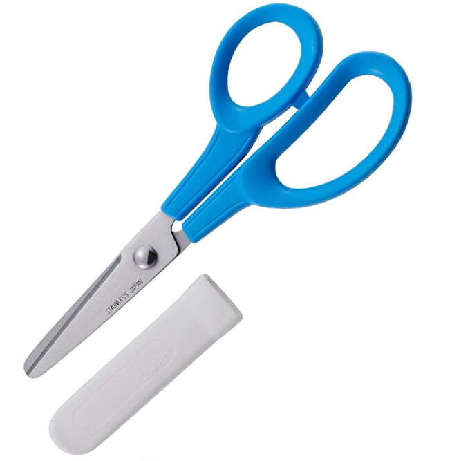 楽天市場 子供用左手用はさみ C 150l 左手 ミムニー ブルー ハサミ はさみ 鋏 長谷川刃物 ステンレス 国産 日本製 キャップ カバー 子供 学童 安全 キャップ 6歳 子ども 手芸用リボンのお店 Ponz Shop