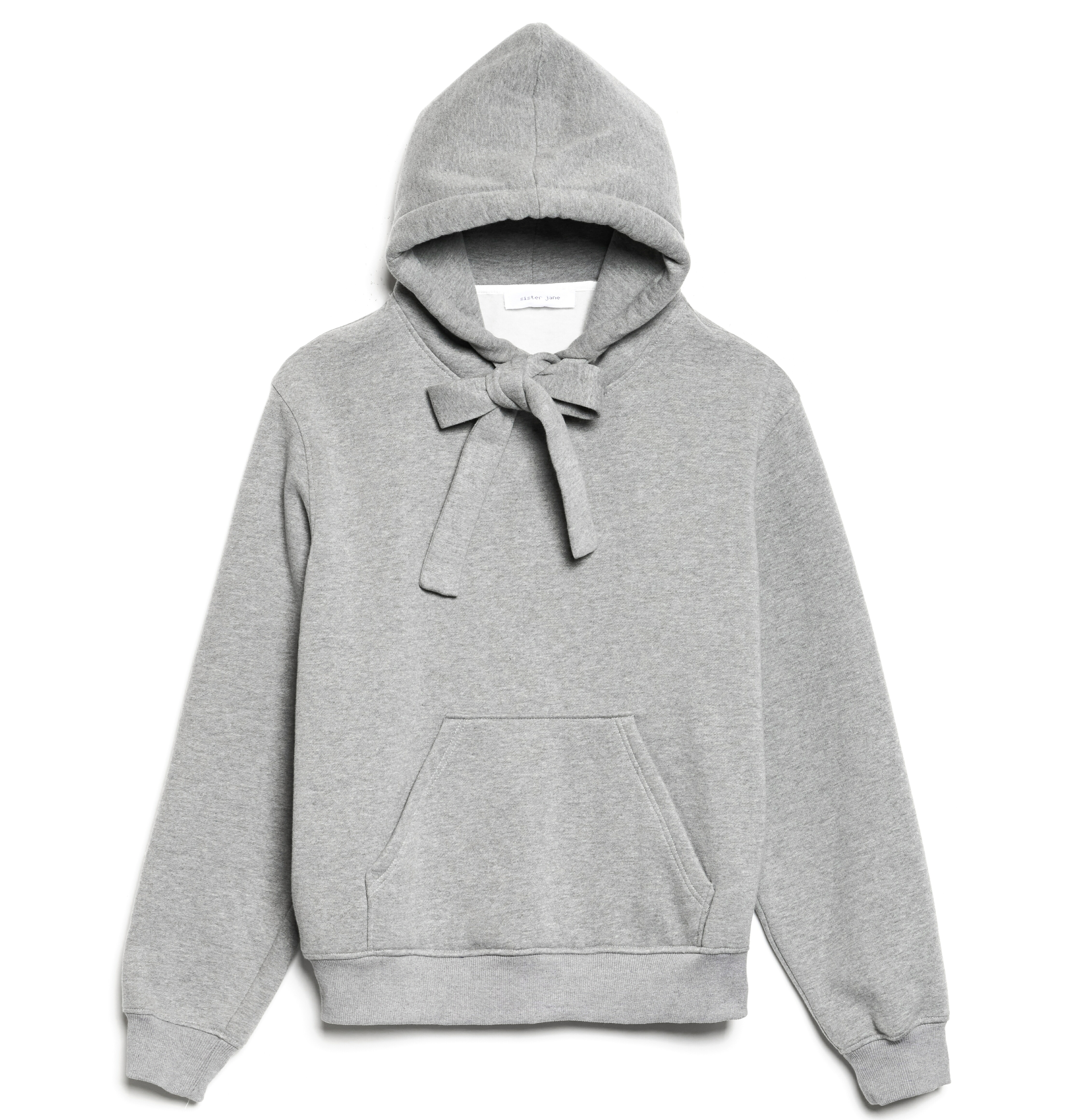 シスタージェーン sister Jane sisterjane Demar Bow フーディ スウェット パーカー グレー リボン フード メンズ レディース ユニセックス 裏起毛 XS S カジュアル プルオーバー カットソー 暖かい コンパクト｜Pretty店