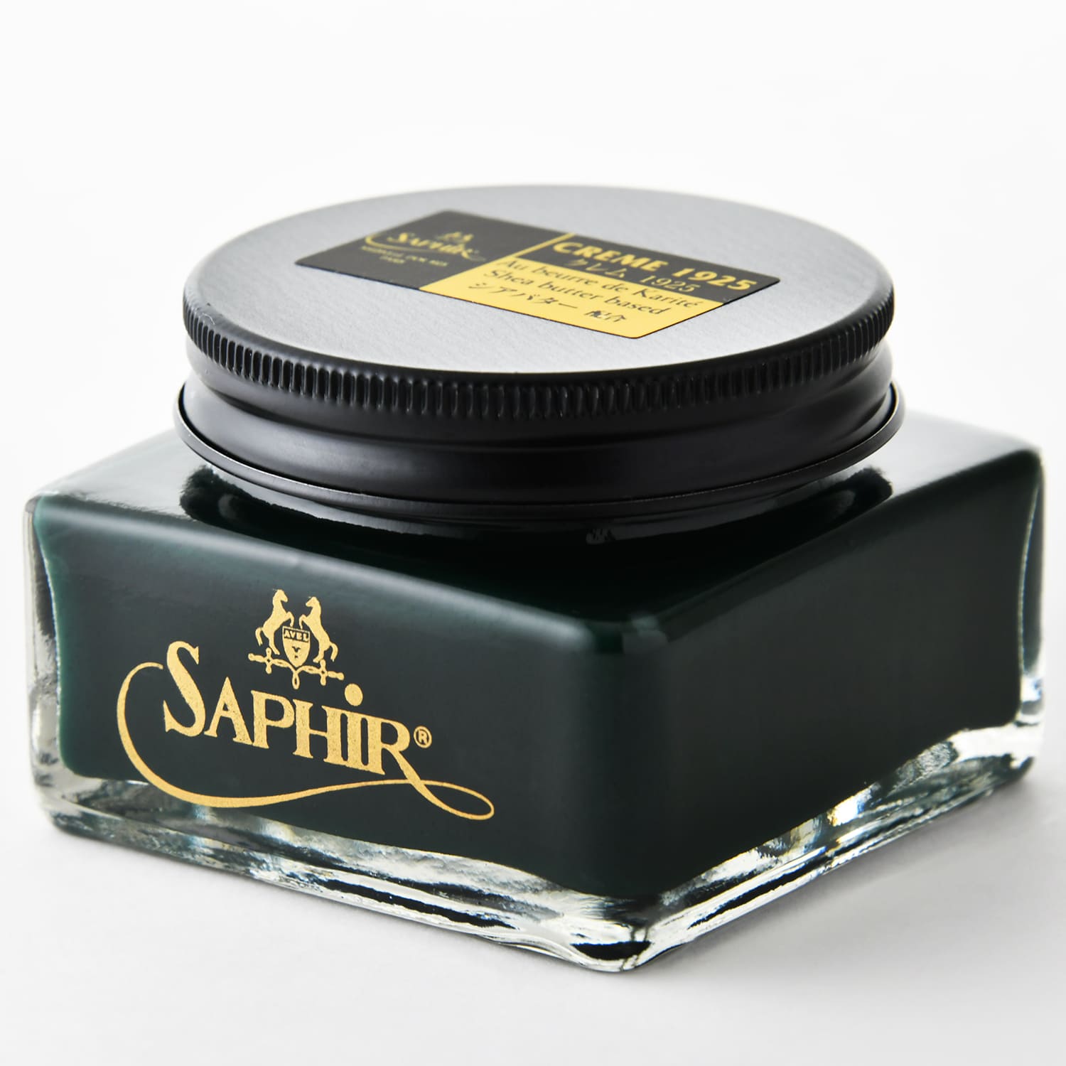 サフィール ノワール クレム1925 【送料無料】高級 靴クリーム  保革 ツヤ出し 栄養 補色 着色  油性 靴磨き シューケア 靴 クリーム 革靴クリーム  靴磨きクリーム  黒 黒色 無色 革靴 色落ち 手入れ メンテナンス クリーム  Saphir Noir 75ml 全24色 (1167円/35ml)