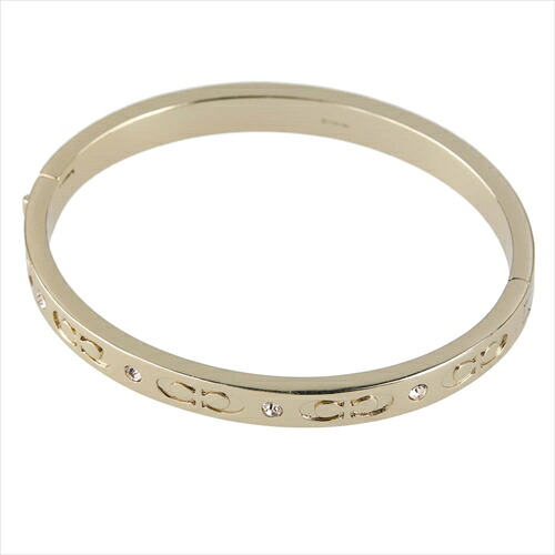 [コーチ] ブレスレット バングル COACH Kissing C Hinged Bangle Bracelet F59083 GLD