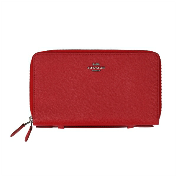 【楽天市場】【スペシャル】[コーチ] 超大型財布 ダブルジップ トラベル COACH Crossgrain Double Zip Travel Wallet F23334 QBDN8 QB