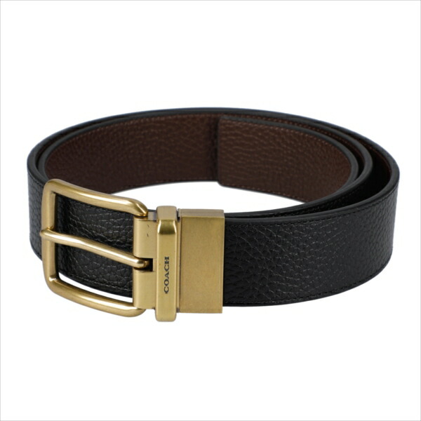 【スペシャル】[コーチ] ベルト ペブル リバーシブル COACH Wide Harness Cut-To-Size Reversible Pebble Belt F64840 ATAQ0