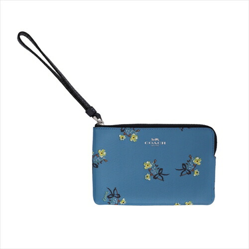 【スペシャル】[コーチ] リストレット COACH Floral Bow Print Corner Zip C7382 SVBLM 12,056円