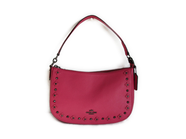【スペシャル】コーチ バッグ フローラル リベット ディテイル チェルシー COACH Floral Rivets Detail Chelsea 37711 DKDUL DK/Dahlia [並行輸入品]｜Queen Collection