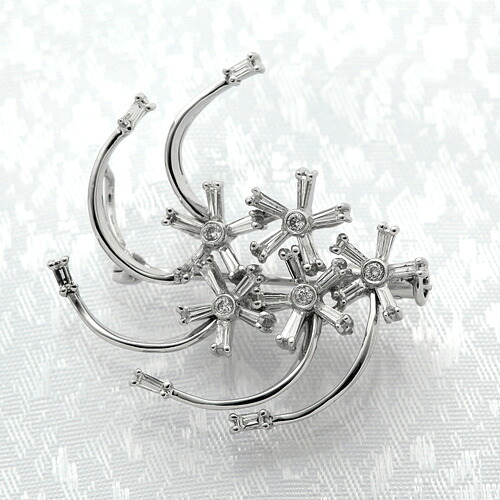 K18WG ダイヤモンド入りブローチ ダイヤモンド 0.70ct｜宝寿堂【店】