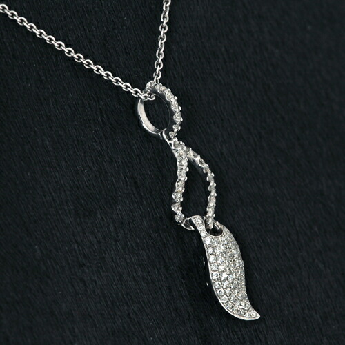 K18WG ダイヤモンド 0.57ct ネックレス｜宝寿堂【店】