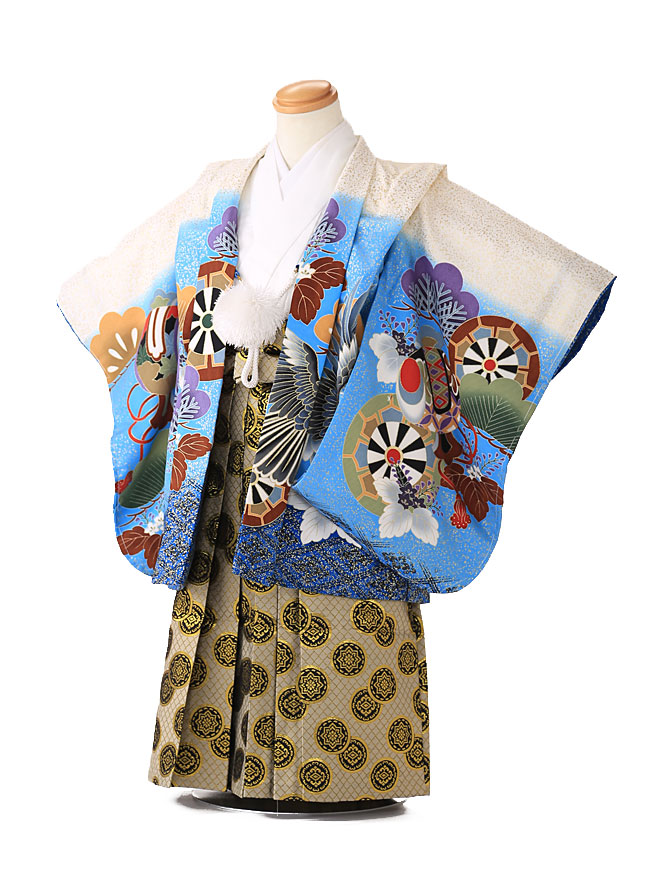 七五三　3歳　男の子　着物　セット　（簡単に着せられます） 3歳男の子】おうちで簡単！七五三着物（被布セット）の着せ方