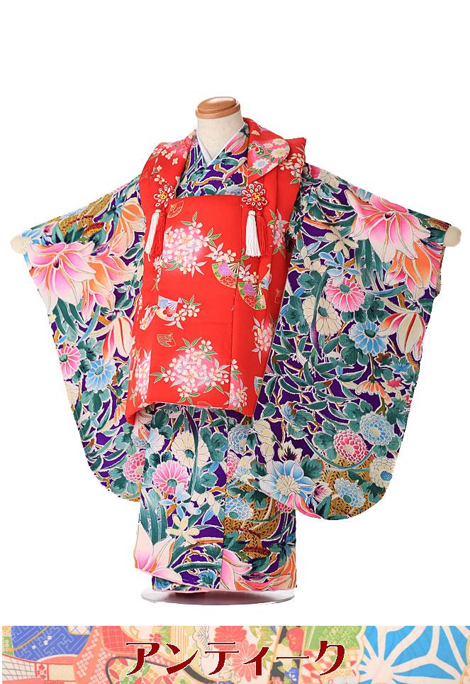 楽天市場】【七五三 着物 3歳 アンティーク】【七五三 衣装レンタル