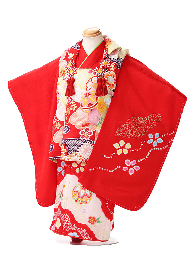 楽天市場 正絹 七五三 着物 ３歳 レンタル 女の子 七五三 衣装レンタル 七五三 3歳 女の子 被布レンタル 身長９０cm １００cm 着付けマニュアル付き３泊４日レンタル 往復送料無料 モダン式部 Jk3348身長 90cm 95cm 100cm 着物ネットレンタルkimonoshop
