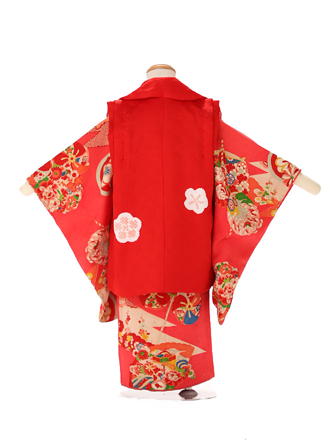七五三 着物 歳 レンタル 女の子 七五三 衣装レンタル 七五三 着物 3歳 アンティーク 七五三 着物 3歳 正絹 戦前着物 70年 100年以上前 フルセット しちごさん 着付けマニュアル付き 3泊4日レンタル 往復送料無料 赤 Jk3349身長 90cm 95cm 100cm Painfreepainrelief Com