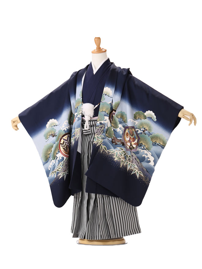 お買い得品♡七五三　小さめ5歳　男の子　フルセット　一式　青系　縦縞袴 楽天市場】七五三 5歳 男の子 レンタル フルセット 5歳 男の子