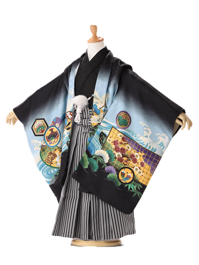 楽天市場】かんたん 簡単着付 フルセット【七五三 男の子 着物セット 5