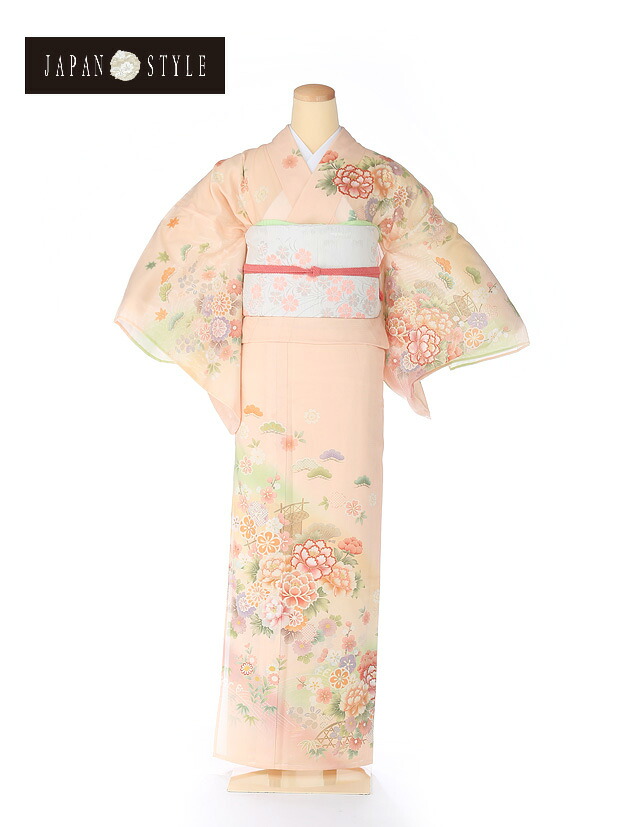 夏 訪問着 レンタル 絽 訪問着 夏用 フルセットレンタル 絽 着物 レンタル 夏 japan styleジャパンスタイル ブランド サマー summer　夏きもの 【結婚式】【披露宴】【wedding】【お茶会】【パーティ】【食事会】】kt5074【ピンク】【牡丹】【レンタル】