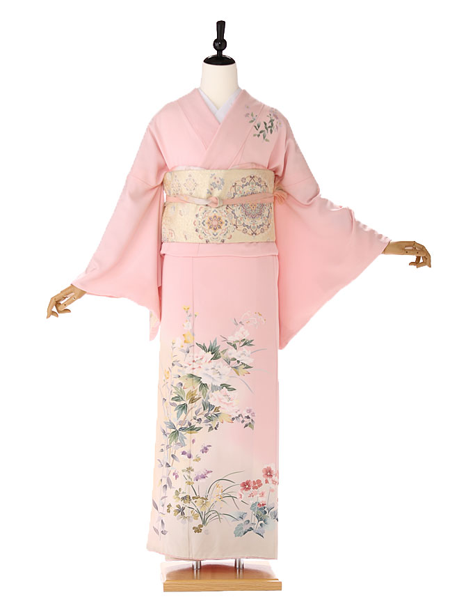 ブランド＊乙葉＊七五三フルセット 七五三 7歳着物 レンタル フルセット 乙葉 ブランド着物 水色 扇面松梅