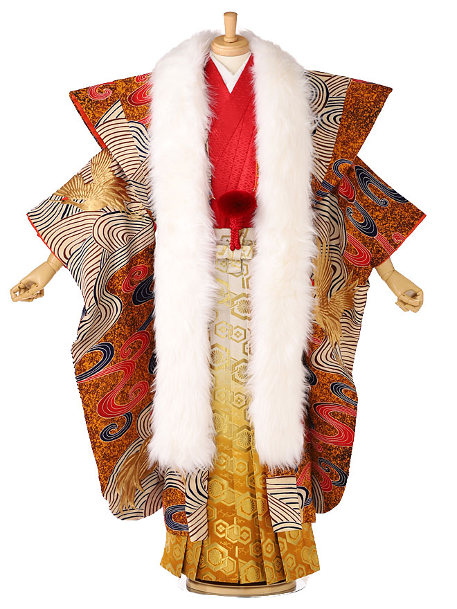 クラシック大好評 正絹 キュプラ 金属糸 成人式 男袴 キュプラ 金属糸 はかま メンズ 成人式 傾奇者basara 打掛から仕立て直し 派手 羽織着物 165cm 175cm 傾奇者basara ２０歳 Xg0157 着物ネットレンタル