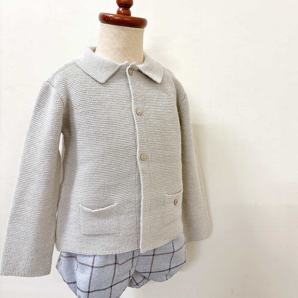 カーディガン ベビー ニット 襟付きニットカーディガン 長袖 ニットカーデ ベビー服 男の子 女の子 赤ちゃん インポート おしゃれ 子供服 martin aranda マルティンアランダ