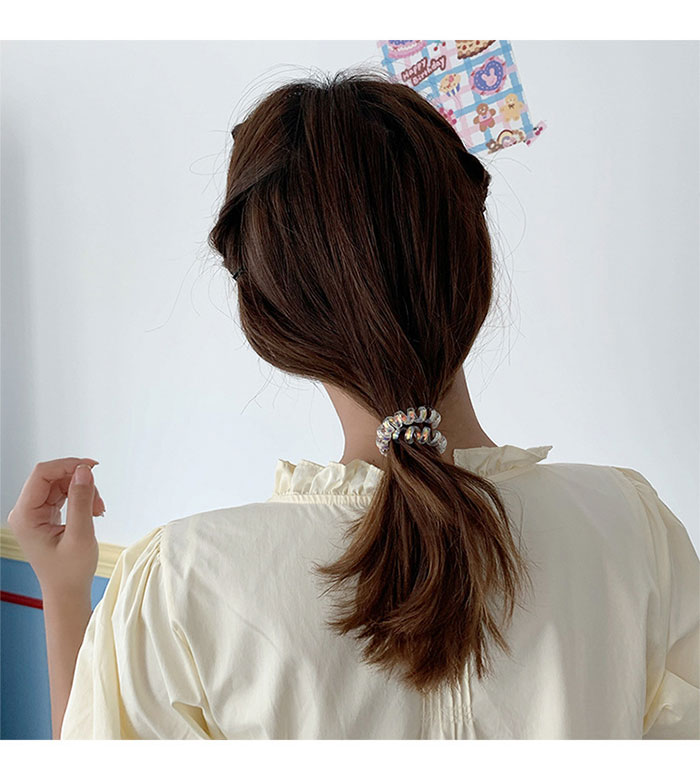 スプリングゴム からまない ヘアゴム スプリングヘアゴム シリーズ 髪を傷みにくい キャンティカラー 可愛い 美人髪