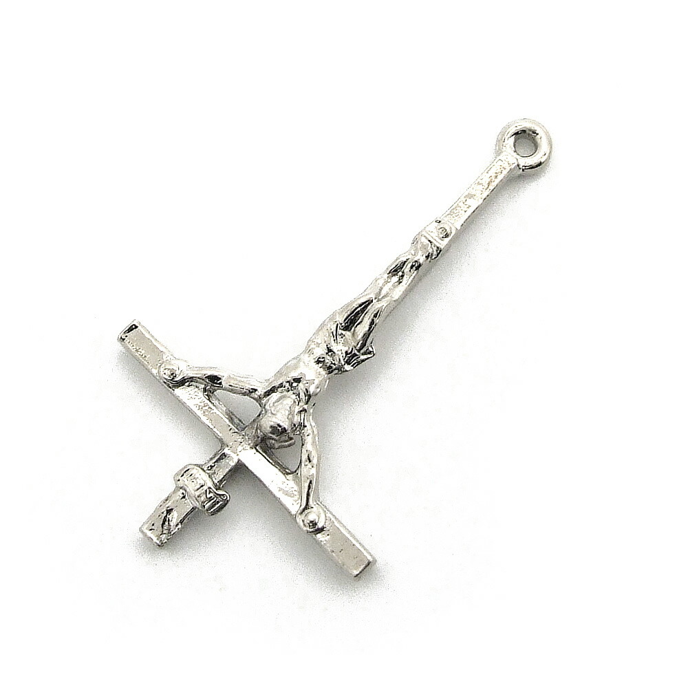 楽天市場】1ヶ入【 逆十字メタルクロスH-4[イエス] 銀古美