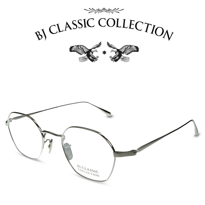 Bj Collection正規取扱店 Bj メンズ New Collection レディース Classic Prem 140 眼鏡 Bjクラシックコレクション Premium Classic Nt C 2 シルバー 度付きメガネ 伊達メガネ メンズ レディース プレミアム 本格眼鏡 お取り寄せ メガネ サングラス Rei Glasses