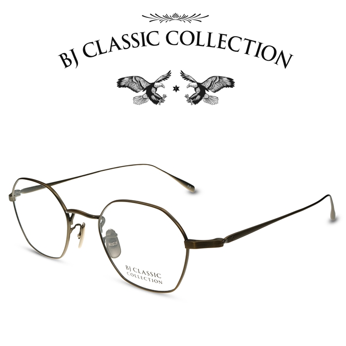 New Bj Classic Collection Bjクラシックコレクション Premium Prem 140 Nt C 3 アンティークゴールド 度付きメガネ 伊達メガネ メンズ レディース プレミアム 本格眼鏡 Netsystemtech Com