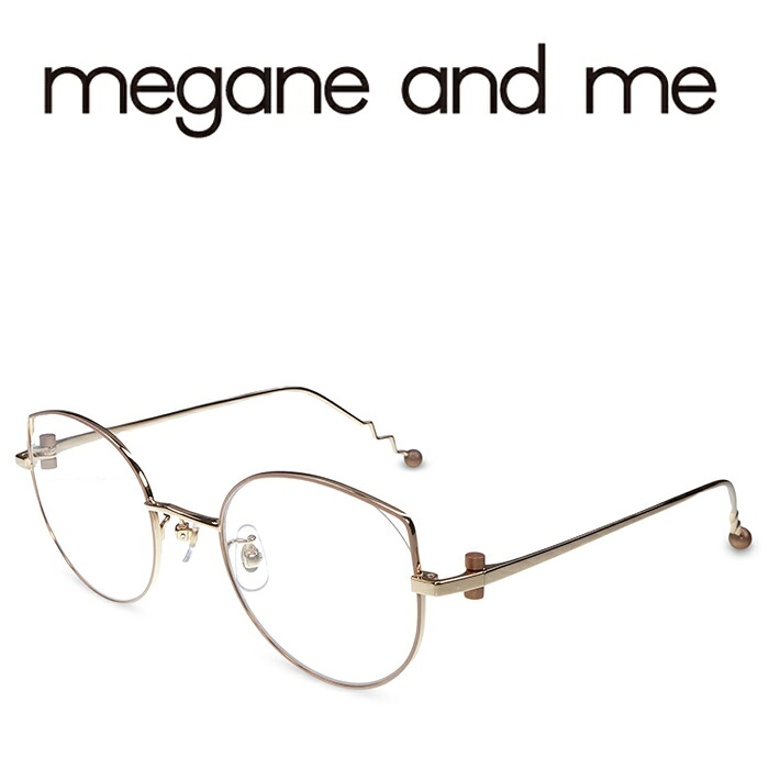 megane and me メガネアンドミー NORAH BE Pink Beige メガネ フレーム 度付きメガネ 伊達メガネ レディース 日本製 本格眼鏡 (お取り寄せ)|メガネ&サングラス REI-GLASSES