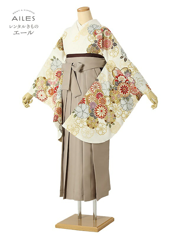 角帽 専門職授業時間生 卒 【賃借】 卒賃借袴 女袴賃借 AG0404 白 桜 絞り柄 卒袴 御召しもの賃借 卒式 初等学校卒式 賃借フルセット 女袴 袴 賃借 女 新品足袋差し上げ物 【往復貨物輸送無料】