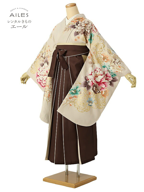 角帽 専門職授業時間生 卒 【賃借】 卒賃借袴 女袴賃借 AG0445 ベージュ サクラ色 名取り草 卒袴 御召しもの賃借 卒式 初等学校卒式 賃借フルセット 女袴 袴 賃借 女 新品足袋差し上げ物 【往復貨物輸送無料】