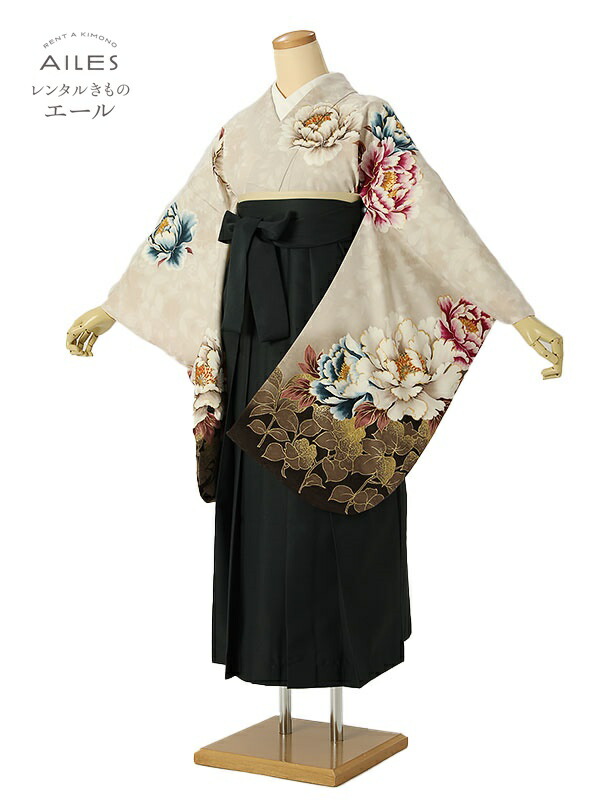 角帽 専門職授業時間生 卒 【賃借】 卒賃借袴 女袴賃借 AG0447 ベージュ サクラ色 青 名取り草 卒袴 御召しもの賃借 卒式 初等学校卒式 賃借フルセット 女袴 袴 賃借 女 新品足袋差し上げ物 【往復貨物輸送無料】