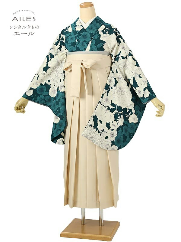 角帽 専門職授業時間生 卒 【賃借】 卒賃借袴 女袴賃借 AG0472 ターコイズブルー 白 梅 名取り草 卒袴 御召しもの賃借 卒式 初等学校卒式 賃借フルセット 女袴 袴 賃借 女 新品足袋差し上げ物 【往復貨物輸送無料】