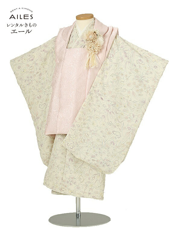 七五三 レンタル 七五三 女の子 3歳被布レンタル Ap3160 アイボリー 薄ピンク 花模様 モダン ラフィネココ 女児 七五三被布 被布 貸衣装 和装 お正月 お祝い きもの 3歳 七五三 3才女の子 人気柄 子供 753 かわいい 人気 新品足袋プレゼント 送料無料 Tajikhome Com