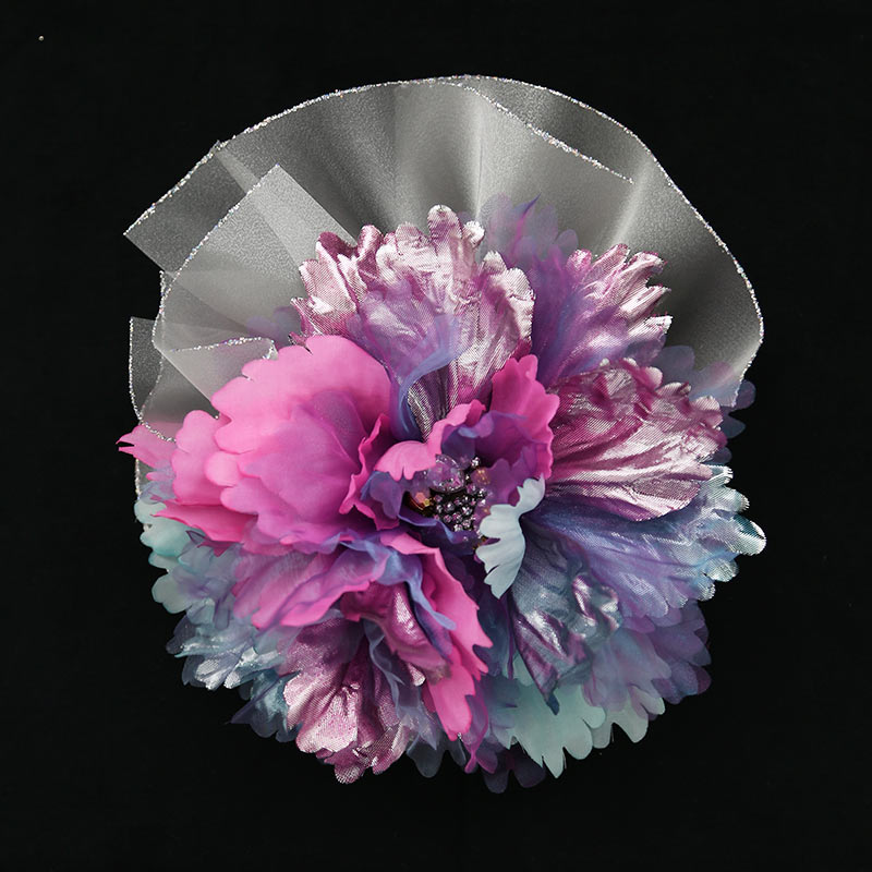 75 Off 販売品未使用 Off 髪飾り Cj0014 洋風 大きめ ブランド Sweetangel 販売商品 日本製 振袖 成人式 ブルー 紫 シルバー 人気 目立つ 可愛い 大振り 箱にシール跡あり Fucoa Cl