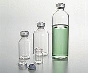 バイアル瓶 （天然ゴム栓軽銀旗がしら付き添い人） 【No.7】 50ml （50本入）【北海道・沖縄送りとどける不可】