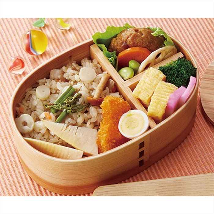 素晴らしい品質 お弁当箱 日本製 一段 結婚 内祝い 誕生日 贈答品 プレゼント ギフト レディース 木製 ランチボックス ピクニック おしゃれ 小判型 国産 曲げわっぱ 弁当箱 弁当袋