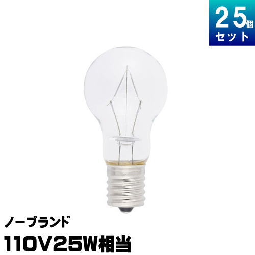 楽天市場】ノーブランド KR110V54W ミニクリプトン電球 60形 110V E17