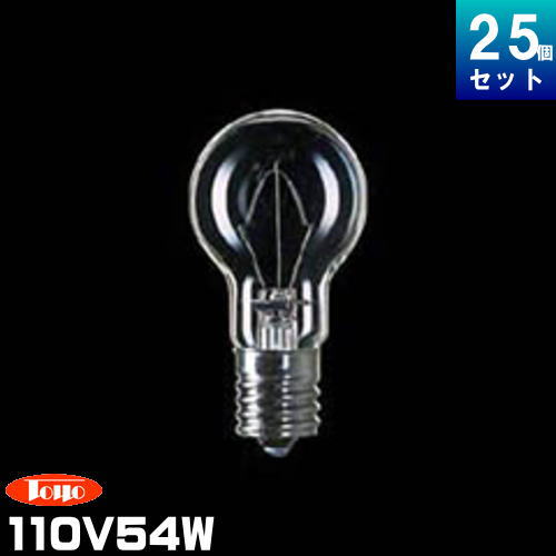 東洋ライテック KR110V54WC/TC ミニクリプトン電球 60形 110V E17 クリア PS形 [25個入][1個あたり239円]