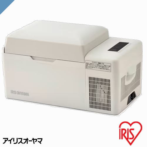 冷蔵庫　アイリスオーヤマ　ポータブル冷蔵冷凍庫　IPD-2B-W　20L　ホワイト　幅60cm　ポータブル　コンパクトサイズ　USB給電ポートが付き　AC／DCの2WAY電源　急速モード　エコ運転　節電モード　セカンド冷凍庫　サブ冷蔵庫　災害時　自宅　車の中　リビング　寝室