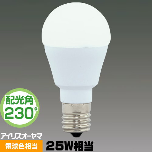 楽天市場】アイリスオーヤマ LDA2L-G-E17-2T5 LED電球 小形電球形 25W