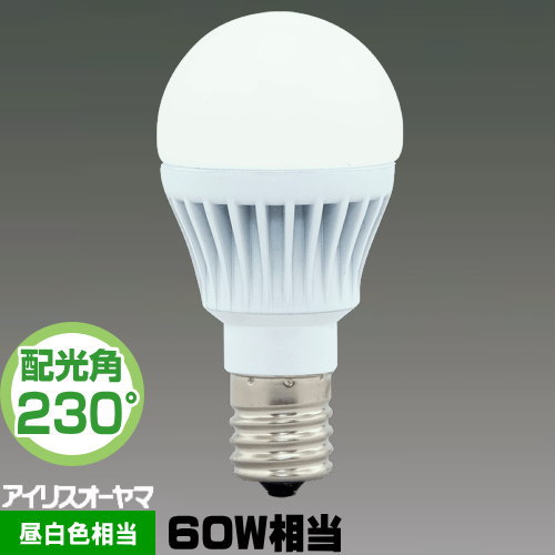 楽天市場】アイリスオーヤマ LDA7N-G-E17-6T5 LED電球 小形電球形 60W