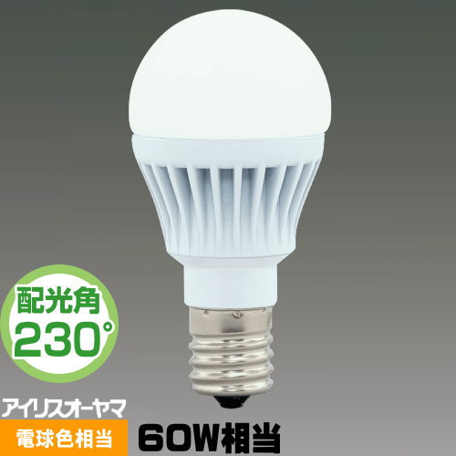 楽天市場 アイリスオーヤマ Lda8l G E17 W 6t5 Led電球 小形電球形 60w相当 電球色相当 全方向 Lda8lge17w6t5 ライズラン