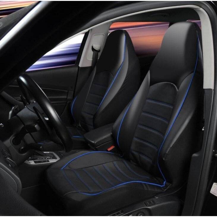 汎用 車用 内装パーツ 車 軽自動車用 シートカバー 普通車 合成皮革 運転席 助手席 車 レザー エプロンタイプ フロント Educaps Com Br