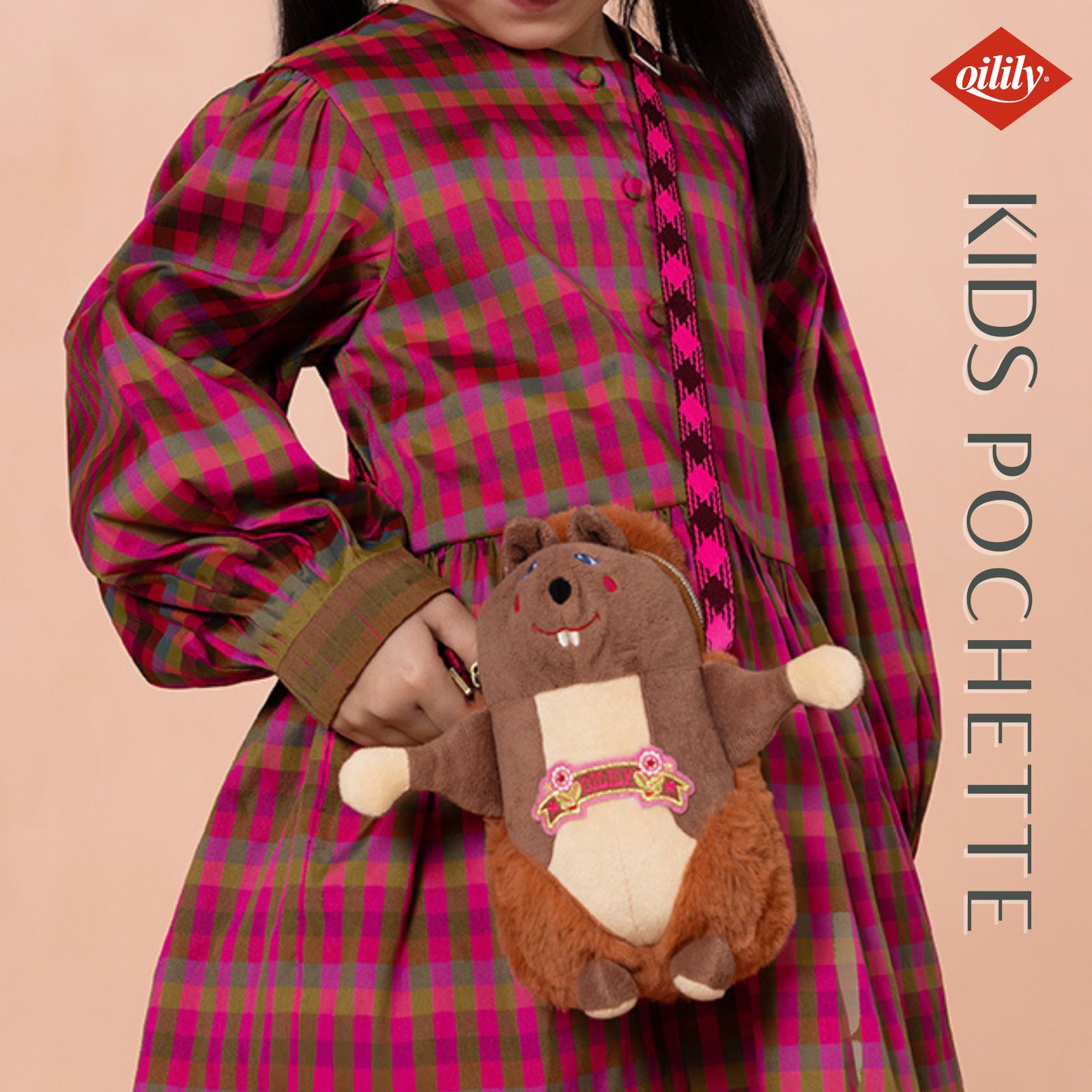 30%OFF 【正規品 オイリリー】ブランド キッズ ショルダーバッグ リス ショルダー 【oil1678】