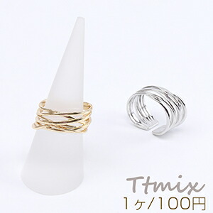 楽天市場】デザインリング 指輪 3連オーバル 幅約16.5mm（1ヶ