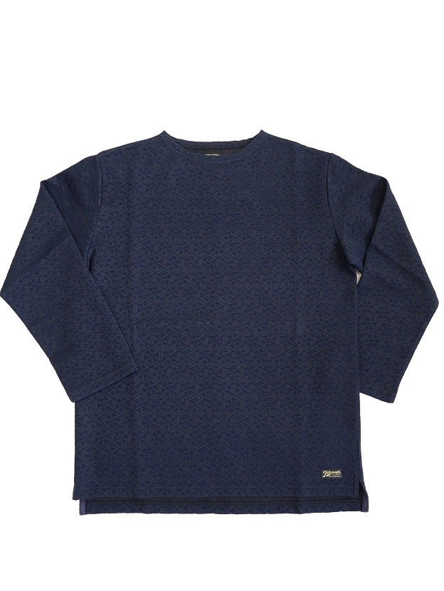 【送料無料】COLIMBO(コリンボ)～LANGUEDOC JACQUARD BOAT NECK SHIRT～