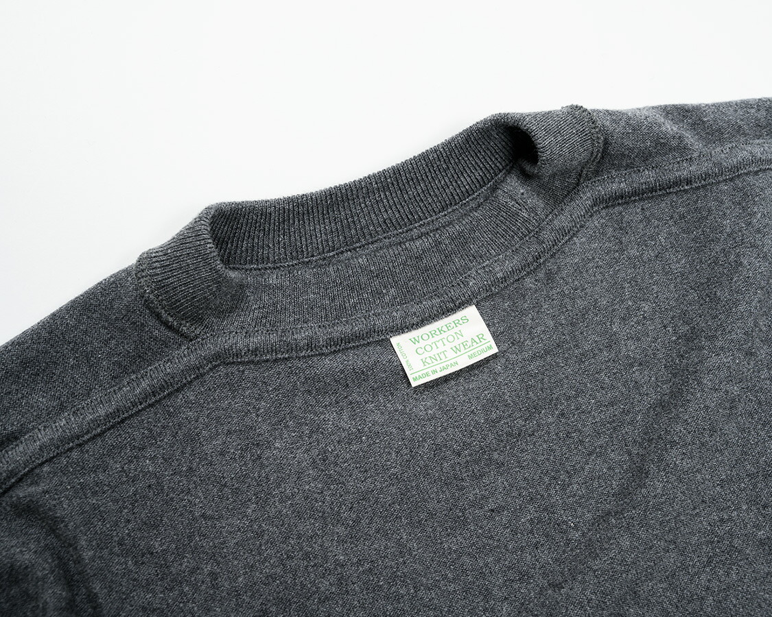 驚きの値段】 WORKERS ワーカーズ 〜FC High Gauge Knit Crew Charcoal〜  www.reumatologiskklinik.dk