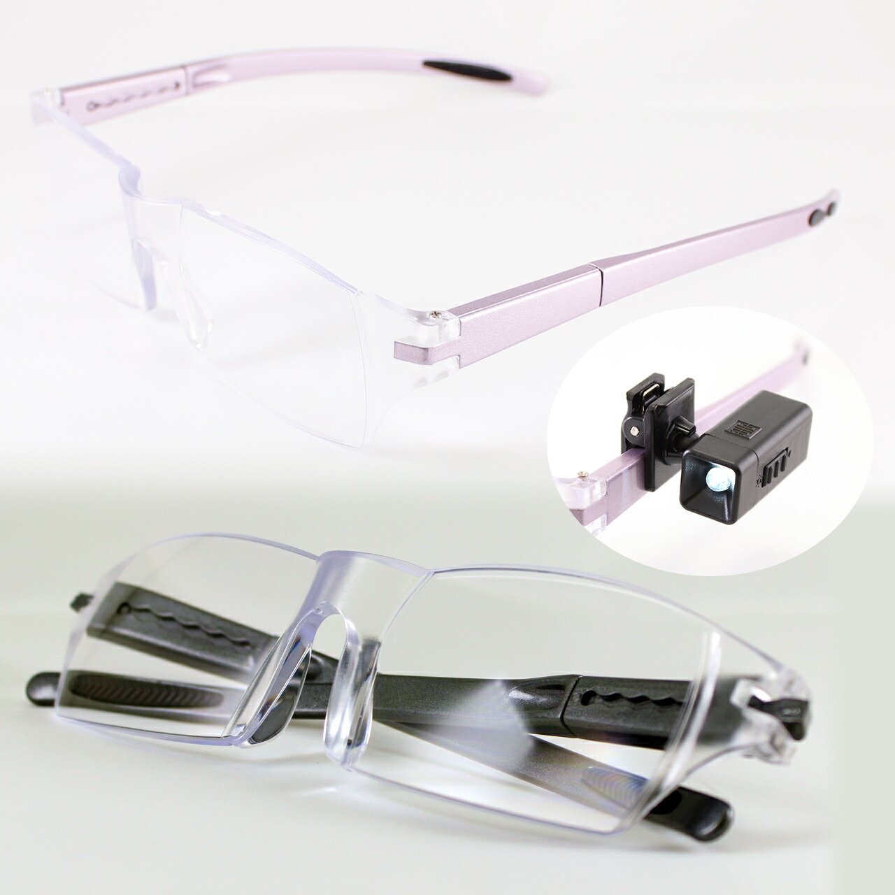 めがねの年かさからかけられる増加銀鏡 倍率 1 6 ルーペ メガネ Led光源附き Pnoser Com