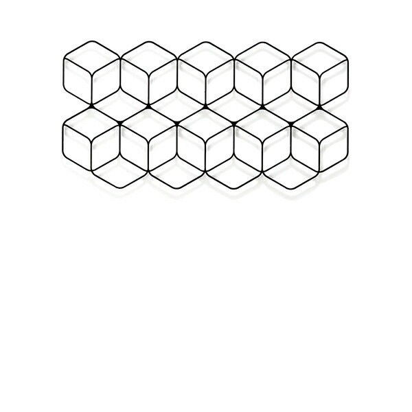 《お買い物マラソン》インテリア ウォールアート タペストリー 装飾 鉄家具 Wall Deco 2×5 / ウォールデコ 2×5 装飾 アートパネル ウォールステッカー アイアン家具 インダストリアル カフェ 鉄の家具 杉山製作所 デザイナー 柴田文江 日本製