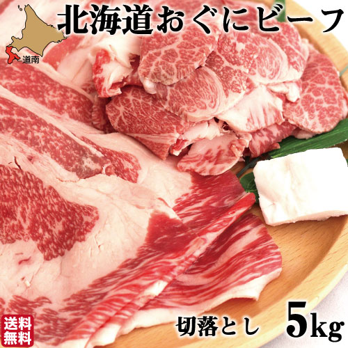 【産地直送】 和牛 切り落とし おぐにビーフ 5kg (500g×10) 北海道産 黒毛和牛 牛肉 北斗市 産地直送 お歳暮 ギフト 生産者直送|北海道地元 店