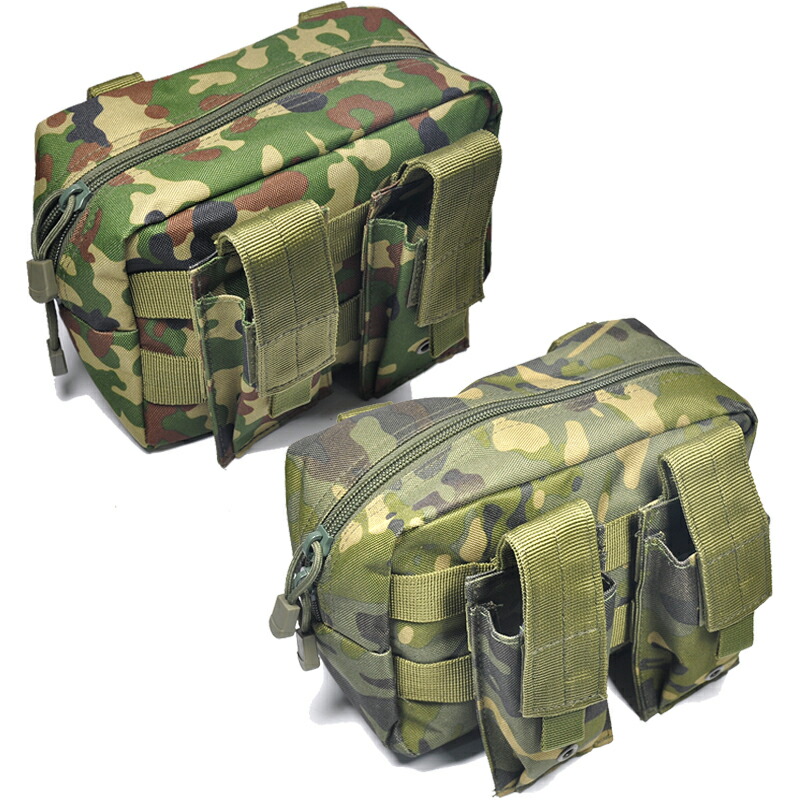 楽天市場】Broptical ミリタリー 3連ポーチ MOLLEシステム対応 M4 M16
