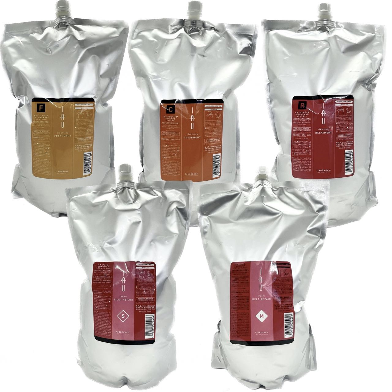 Lebel ルベル IAU HOME CARE イオ ホームケア Cleansing クレンジング 2500ml （詰替え） & Cream クリーム 2500ml （詰替え） SET セット